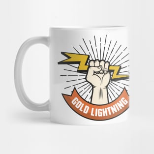 Gold Lightning Mug